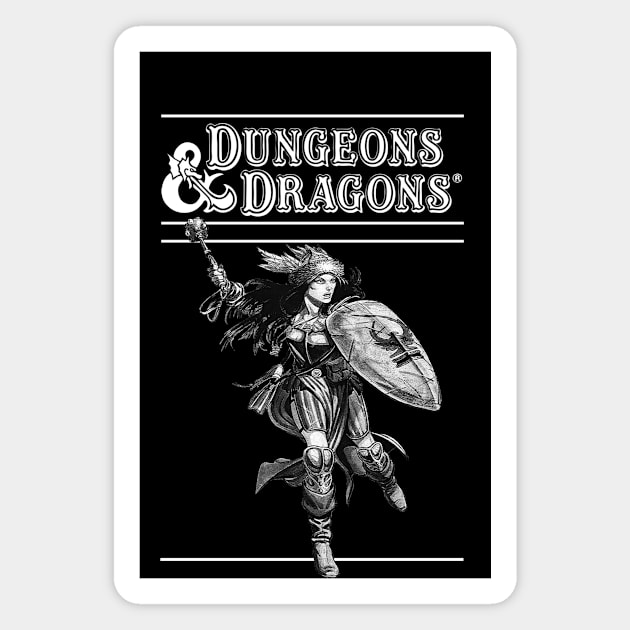 Dungeons and Dragons Cleric Magnet by The Basement Podcast